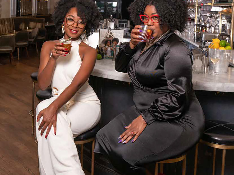 Taneka Reaves (left) and Johnny Caldwell (right) are the Cocktail Bandits.