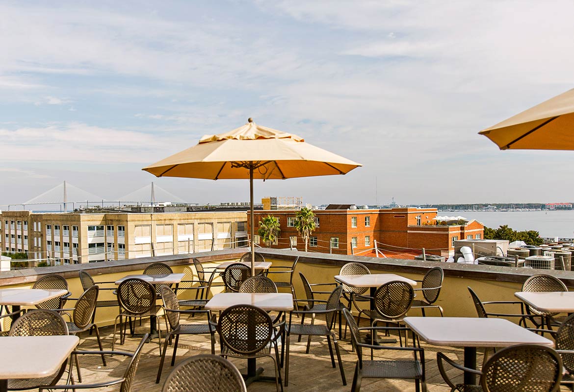 Rooftop Bar at Vendue in Charleston, SC