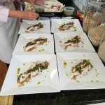Lunch with Chef Laurie - cooking closeup