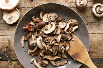 A pan of tasty mushrooms