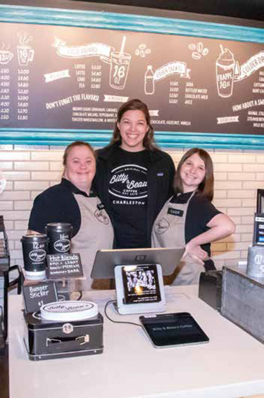 Bitty & Beau’s Coffee: Trista Kutcher, Kyra Masuga and Cassie Walker.