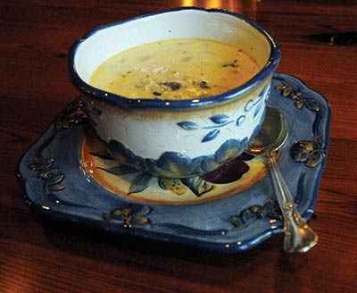 Gin-Gin’s Chicken and Wild Rice Soup. Photo courtesy of Tanya Ackerman / Coastal Observer.