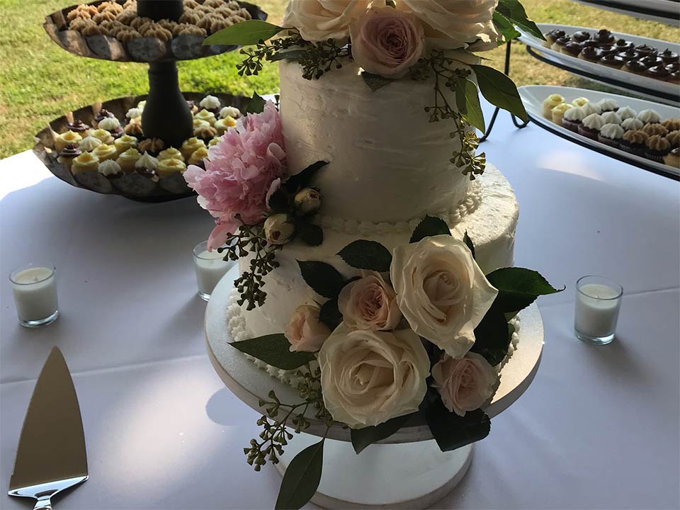 A Wedding Cake by Bakies in Mount Pleasant, South Carolina