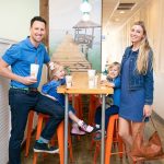 The Bulsiewicz family enjoys time together at Tropical Smoothie Cafe in The Market at Oakland.