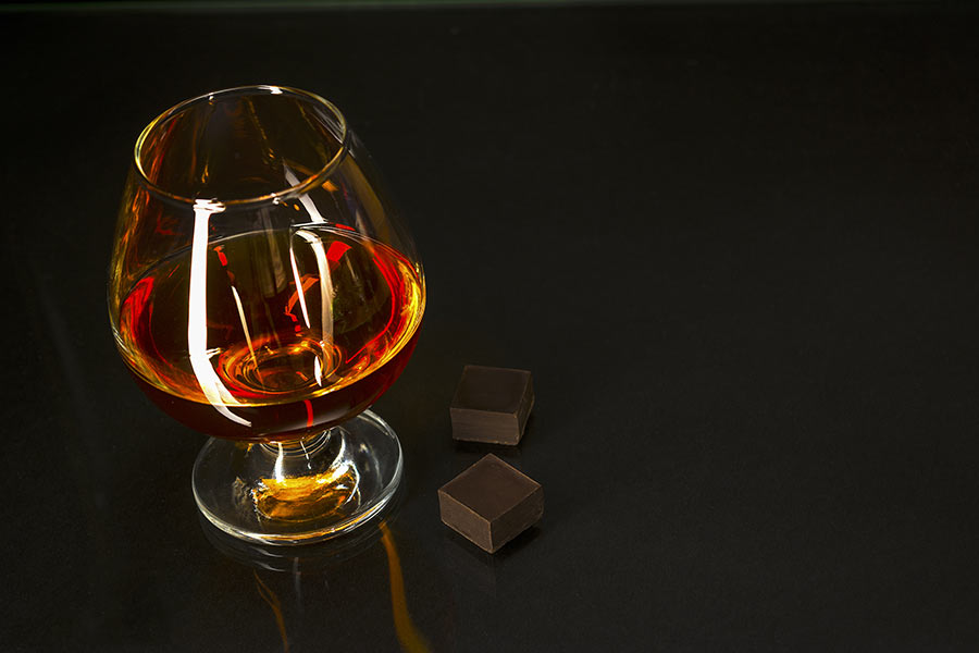 Wine and chocolate - a great pair.